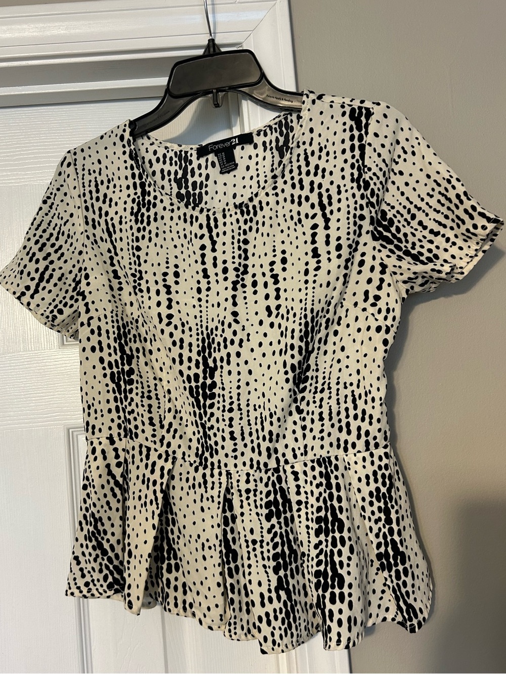 Forever 21 peplum top - Medium